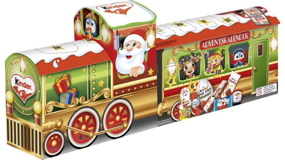 Kinder Mix Advent Təqvimi 3D Qatarı Ləzzətli Şokolad Xüsusi Yeməkləri ilə